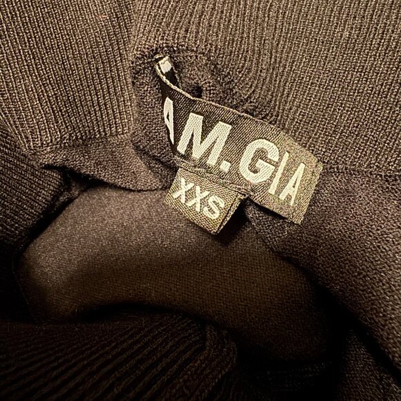 I.AM.GIA Black Knit Embellished Womens Set pant/top sz XXS black flared nwot - Picture 14 of 15